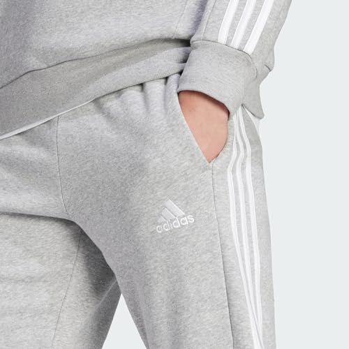 adidas Men's Essentials 3-Stripes Fleece Tapered Cuff Pants