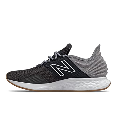 New Balance Kid's Fresh Foam Roav V1 Lace-up Running Shoe, Black, 7