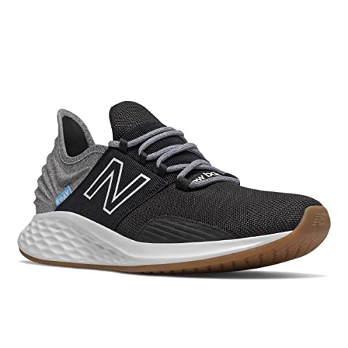 New Balance Kid's Fresh Foam Roav V1 Lace-up Running Shoe, Black, 7