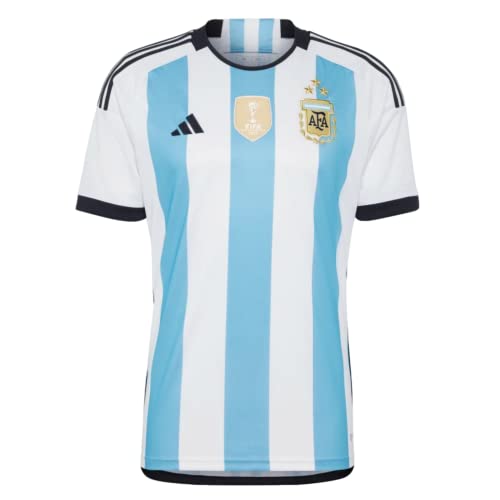 adidas Men's Soccer Argentina 3-Star Winners Home Jersey - Dress Like a Champion with Comfortable Fabric