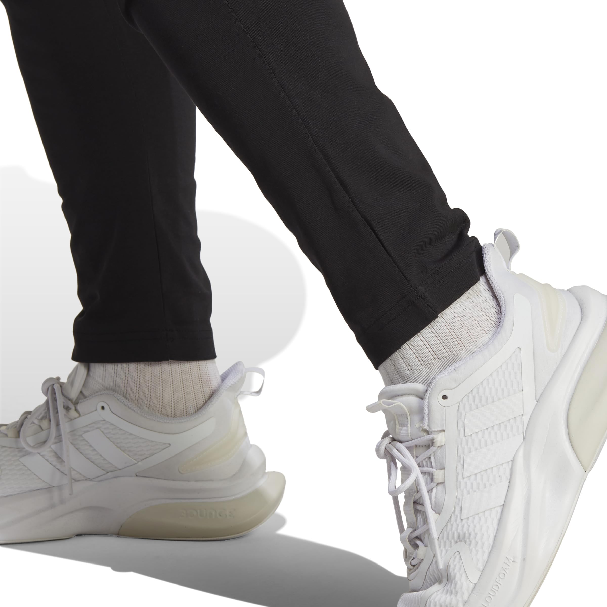 adidas Men's Essentials Single Jersey Tapered Open Hem Pants