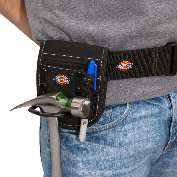 Dickies Heavy-Duty Work Belt, Holds Most Tool Belt Pouches and Duty Belt Clips for Woodworkers and Contractors, 2-inch Nylon Web, Adjustable