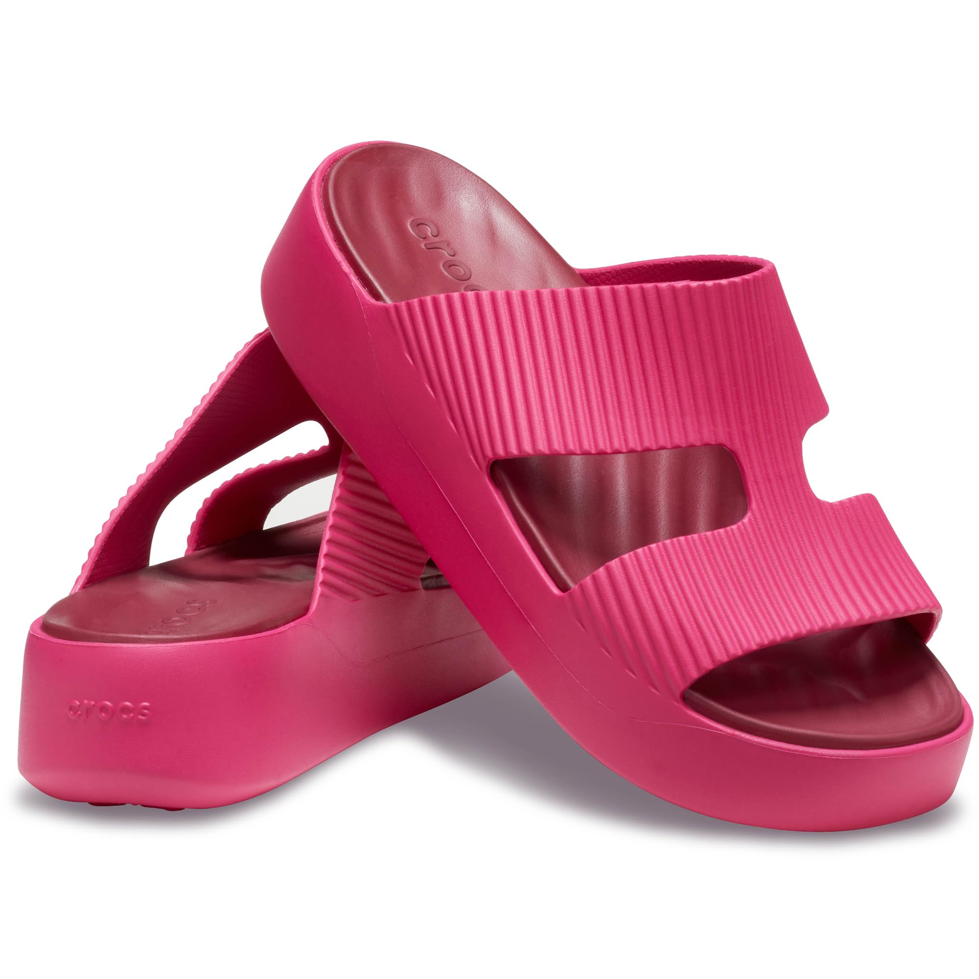 Crocs Women's Getaway Platform H-Strap Sandals Wedge for Women