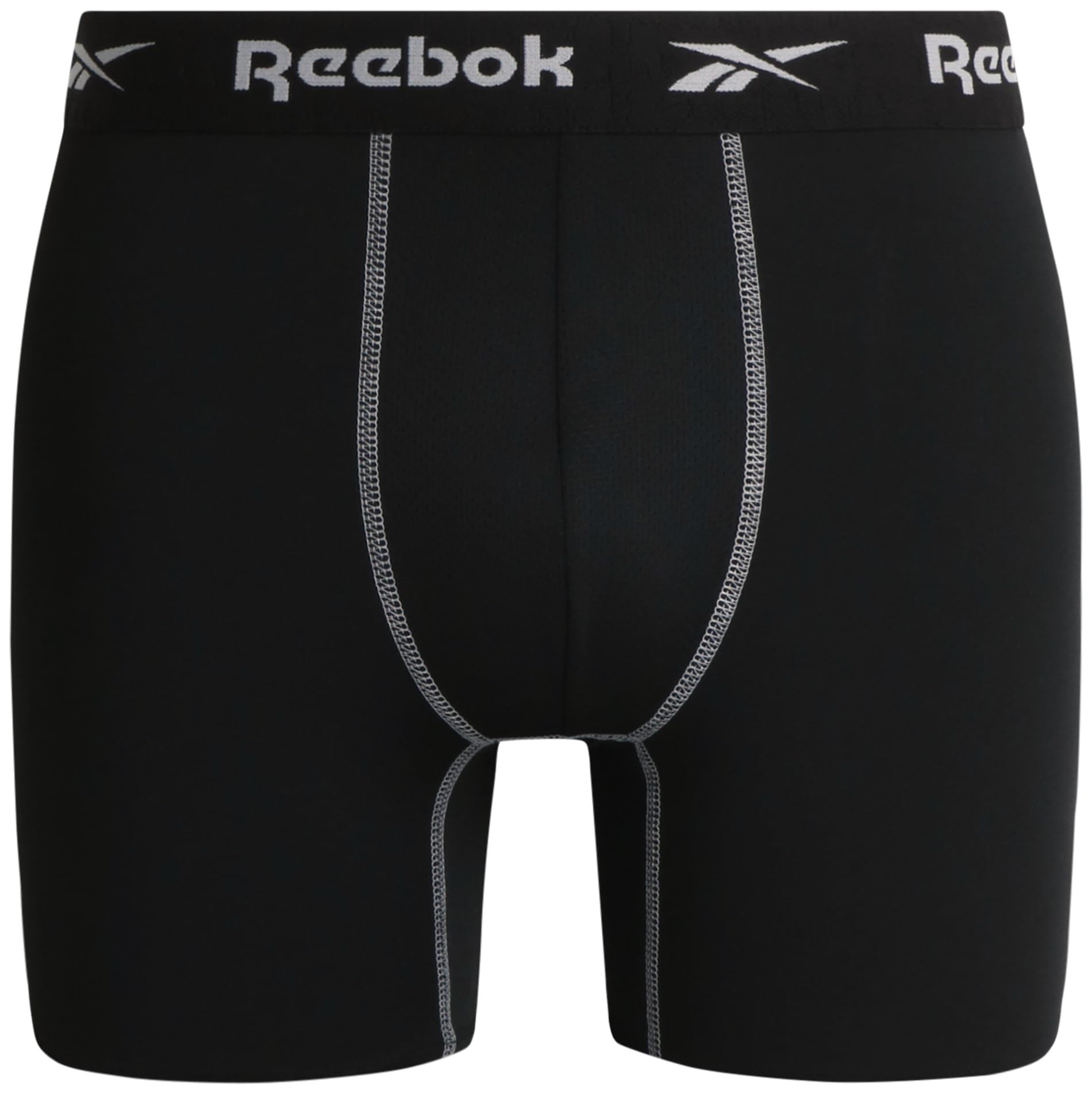 Reebok Mens Boxer Briefs - 4 Pack Stretch Performance Moisture Wicking Mens Underwear Boxers with Contour Pouch (Sizes: S-XL)