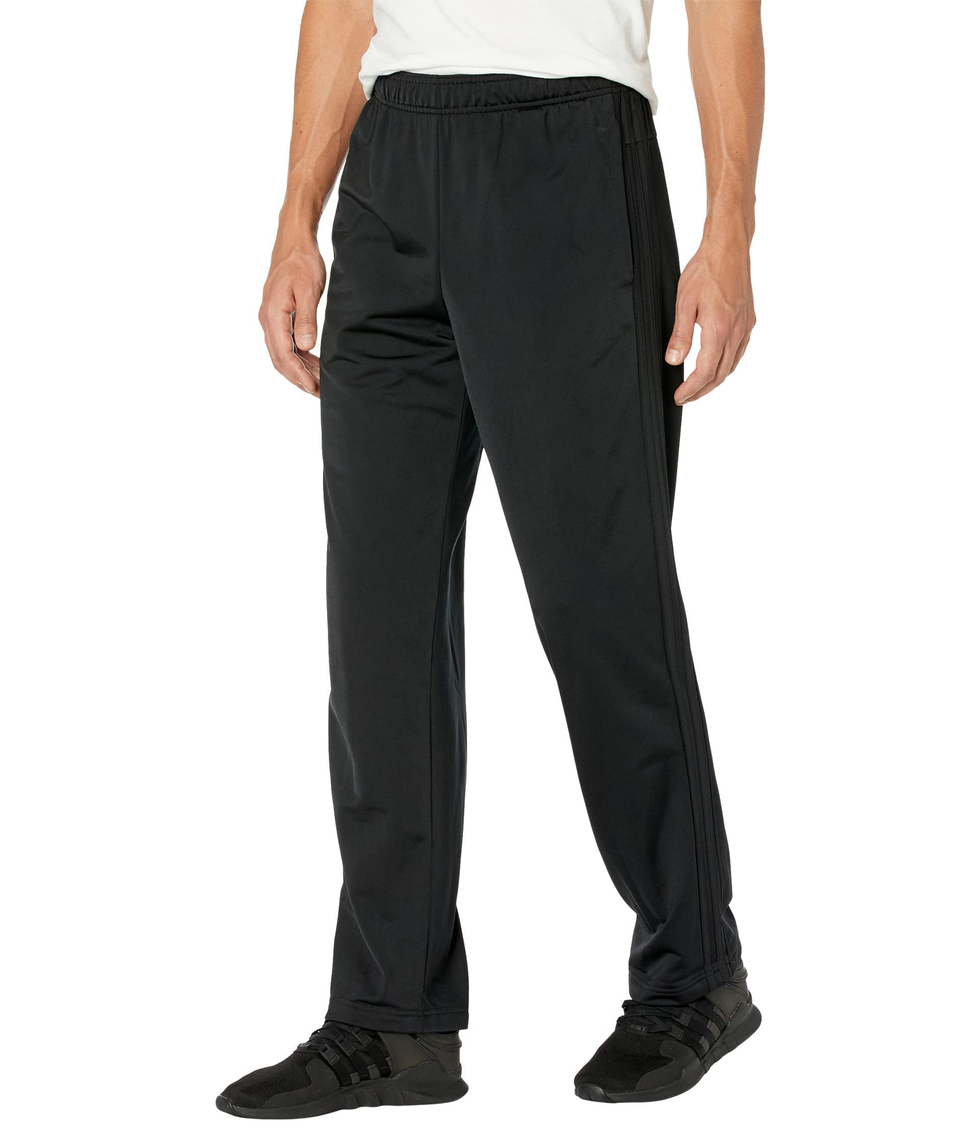 adidas Men's Essentials Warm-up Open Hem 3-stripes Tracksuit Bottoms