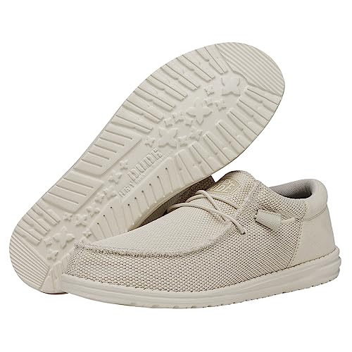 HEYDUDE Men's Wally Funk Mossy Oak Original Bottomland Camo | Men's Shoes | Men's Slip On Loafers | Comfortable & Light-Weight