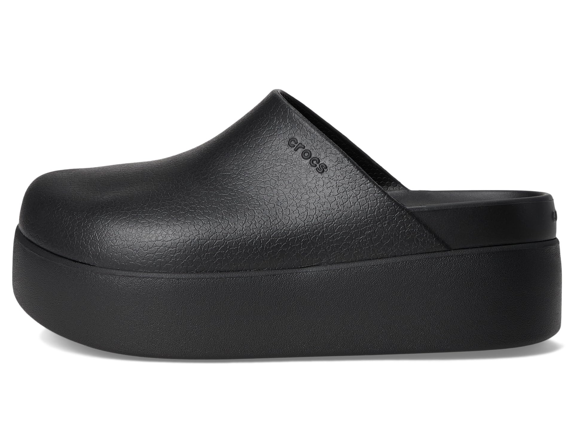 Crocs, Womens, Dylan Platform Clog, Mule Platform Shoes, Black, 7, M