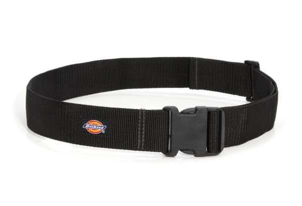 Dickies Heavy-Duty Work Belt, Holds Most Tool Belt Pouches and Duty Belt Clips for Woodworkers and Contractors, 2-inch Nylon Web, Adjustable