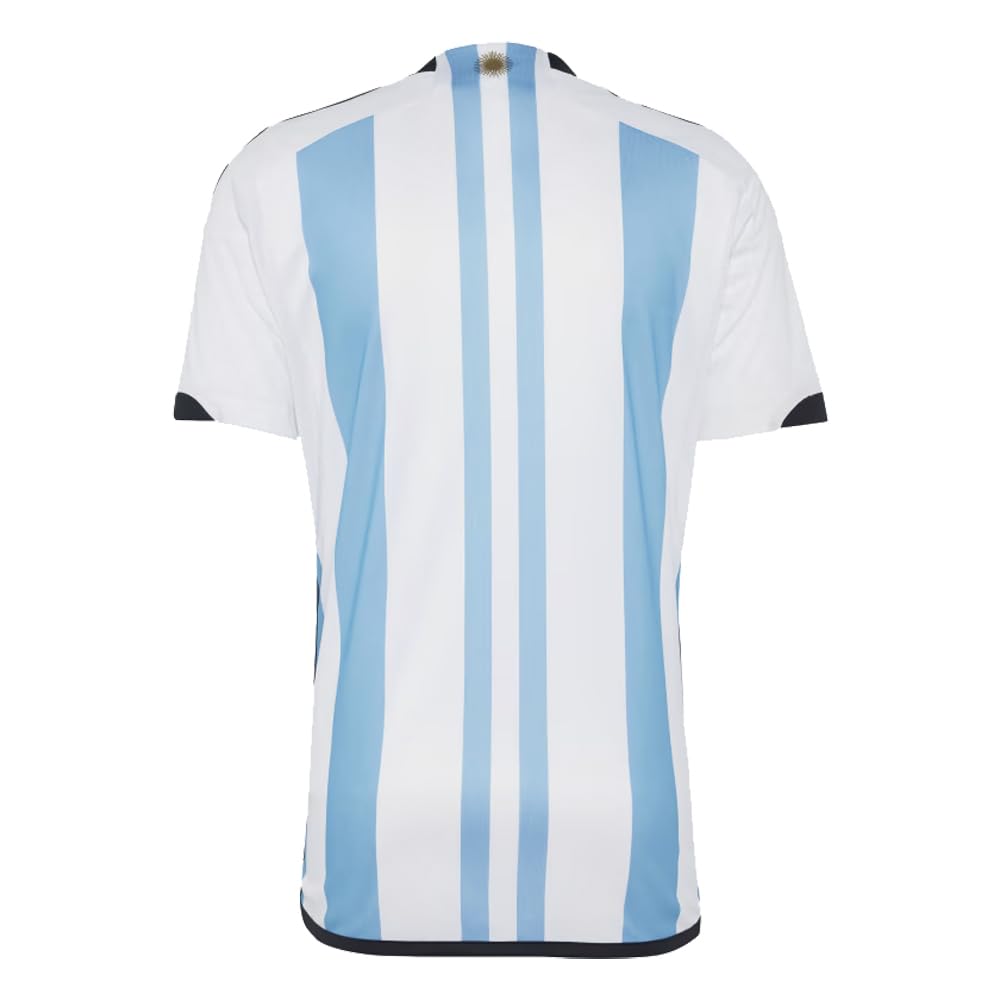 adidas Men's Soccer Argentina 3-Star Winners Home Jersey - Dress Like a Champion with Comfortable Fabric