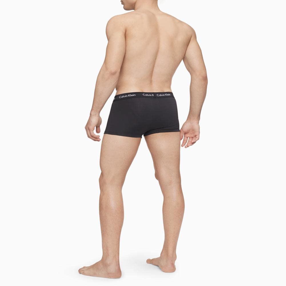 Calvin Klein Men's Cotton Stretch 3-Pack Low Rise Trunks