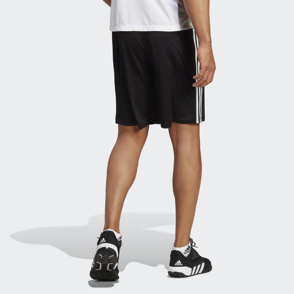 adidas Men's Train Essentials Piqué 3-Stripes Shorts