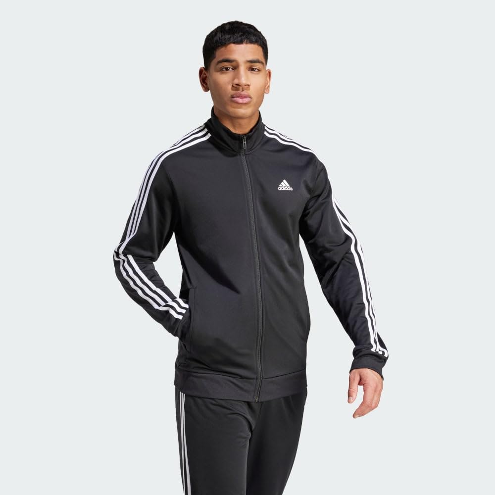 adidas Men's Essentials Warm-up 3-stripes Track Top