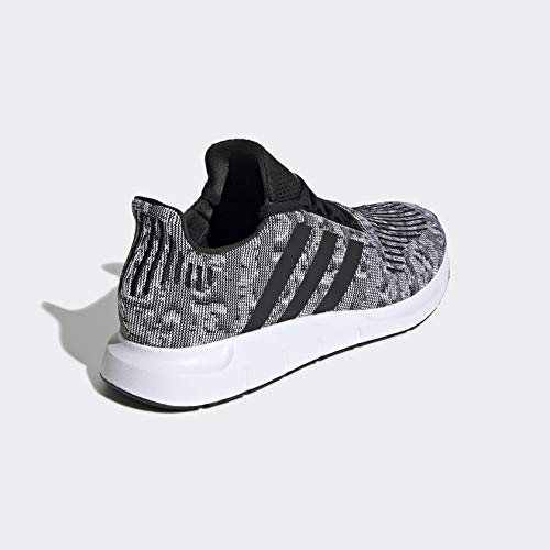 adidas Men's Swift Run Sneaker, Core White/Core White/Black, 10.5