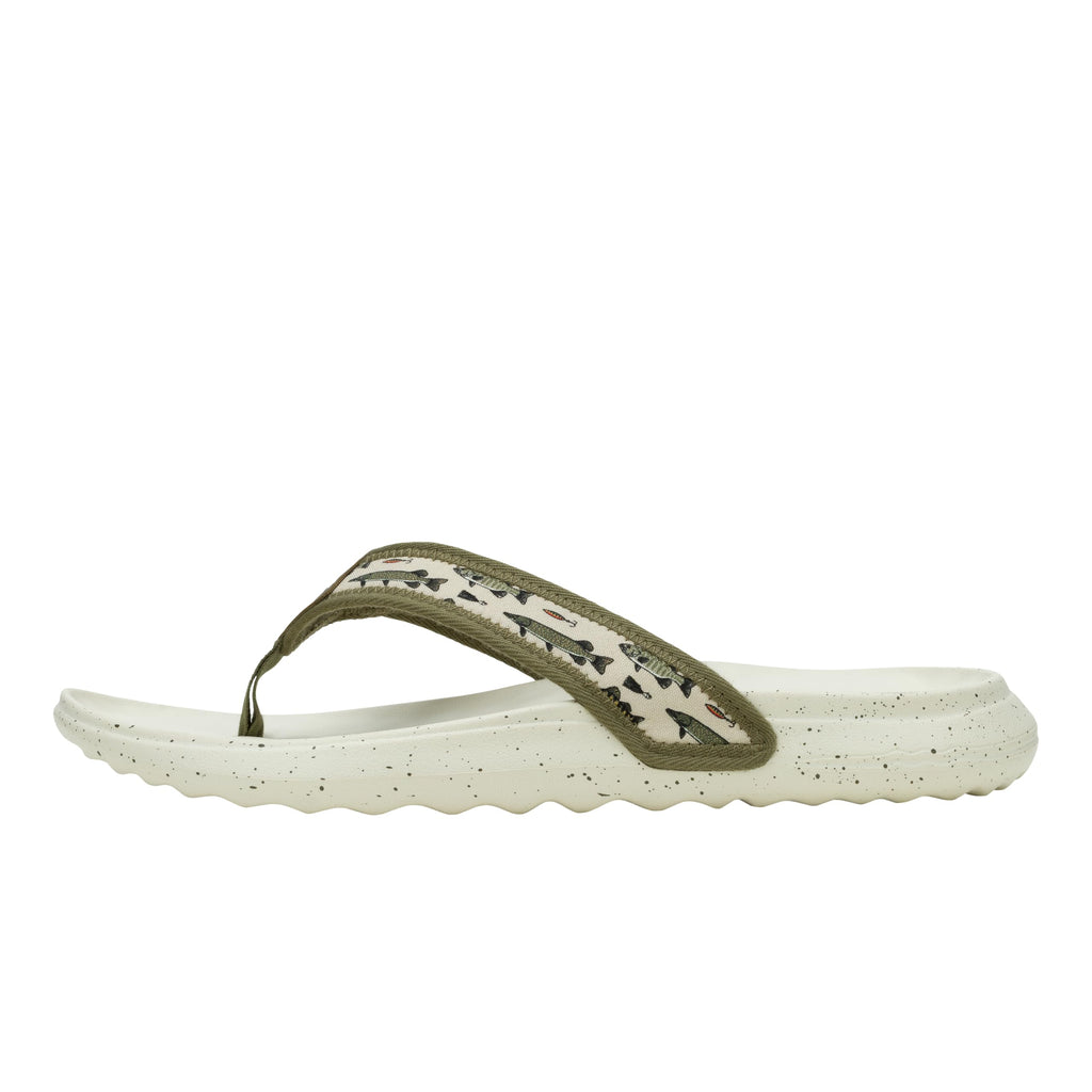 Hey Dude Men's Myers Flip Classic Black/Black | Men's Shoes | Men Slip-on Sandals | Comfortable & Light-Weight