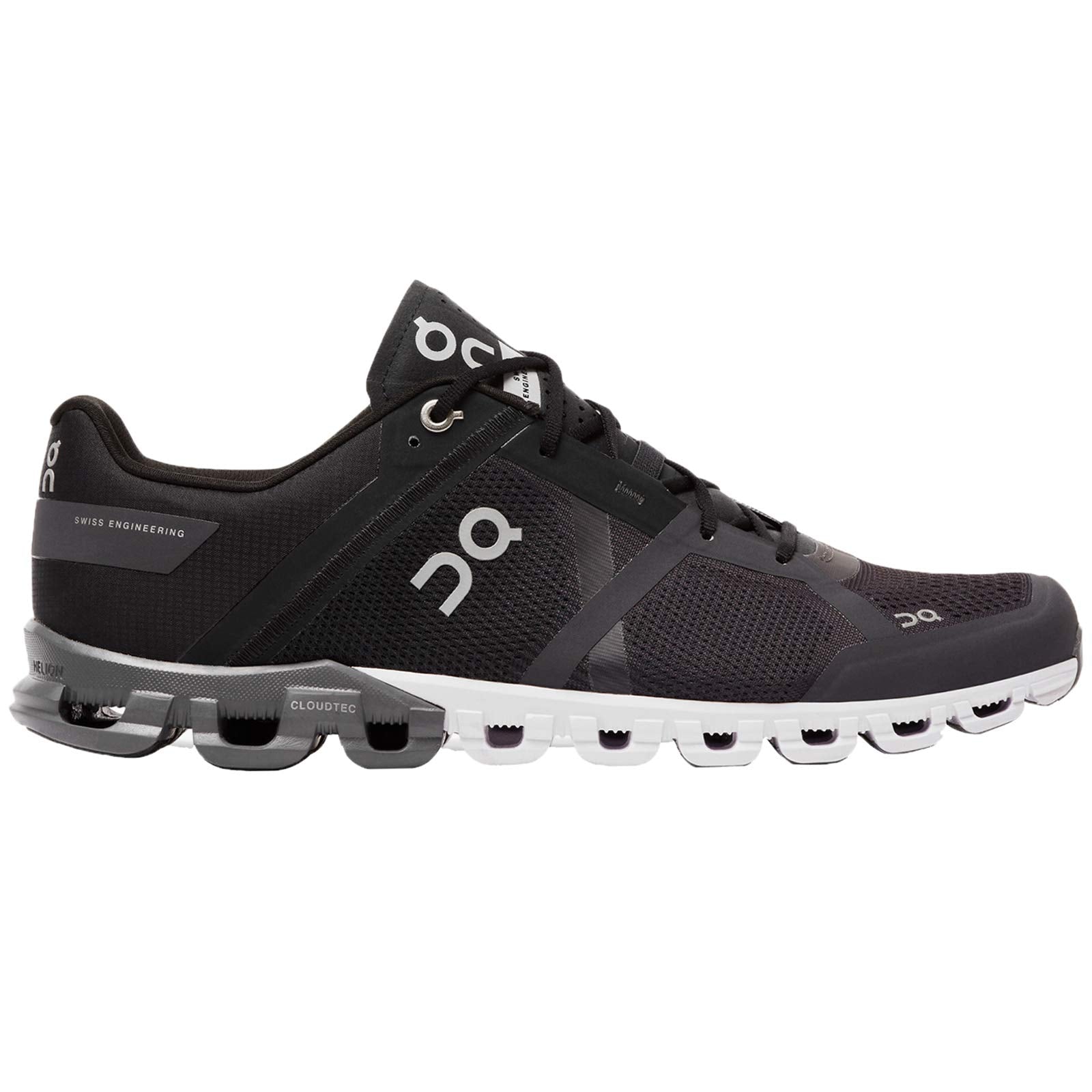 On Running Mens Cloudflow Mesh Black Asphalt Trainers 9 US