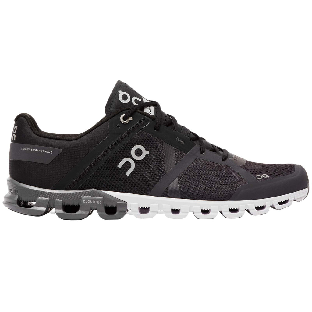 On Running Mens Cloudflow Mesh Black Asphalt Trainers 9 US