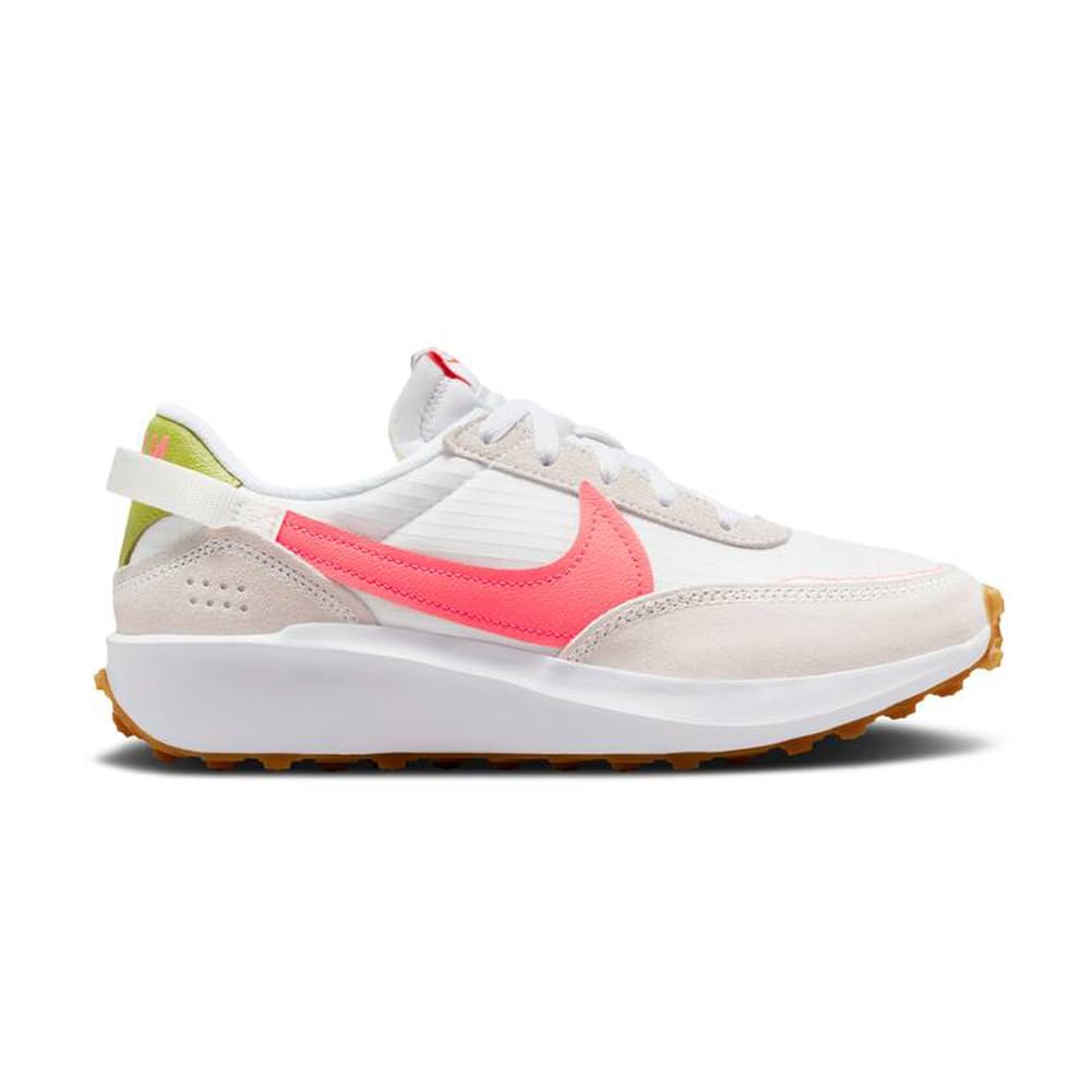 Nike Womens Waffle Debut Adult FJ4572-100 (White/HOT Punch-Bright C), Size 7
