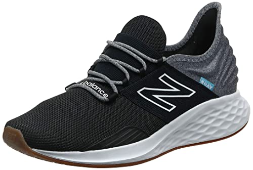 New Balance Kid's Fresh Foam Roav V1 Lace-up Running Shoe, Black, 7