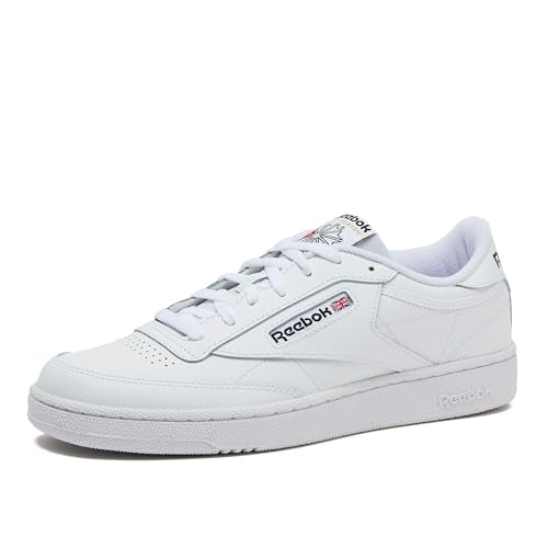 Reebok Men's Club C 85 Tennis Shoes, Casual Fashion White Sneakers