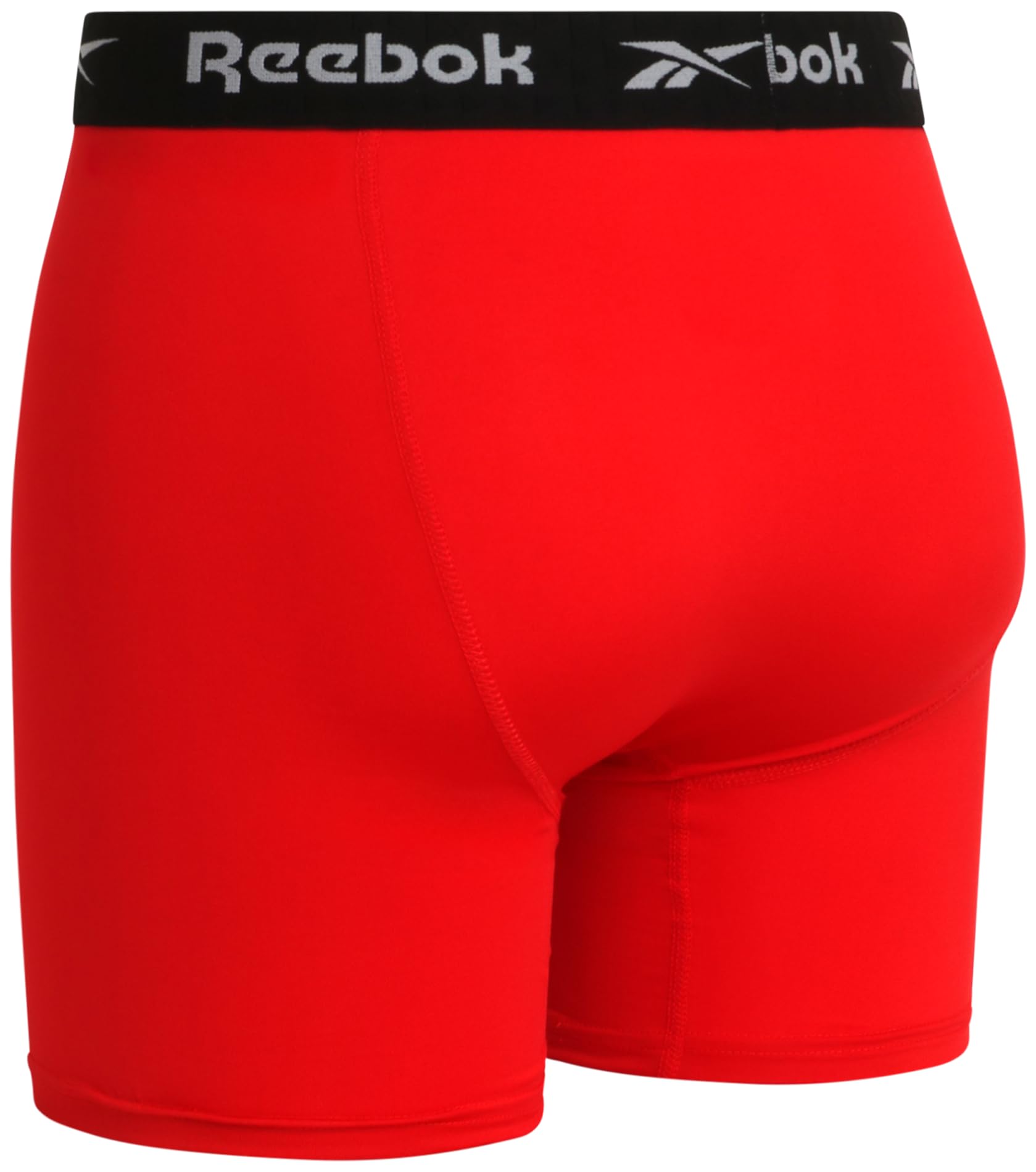Reebok Mens Boxer Briefs - 4 Pack Stretch Performance Moisture Wicking Mens Underwear Boxers with Contour Pouch (Sizes: S-XL)