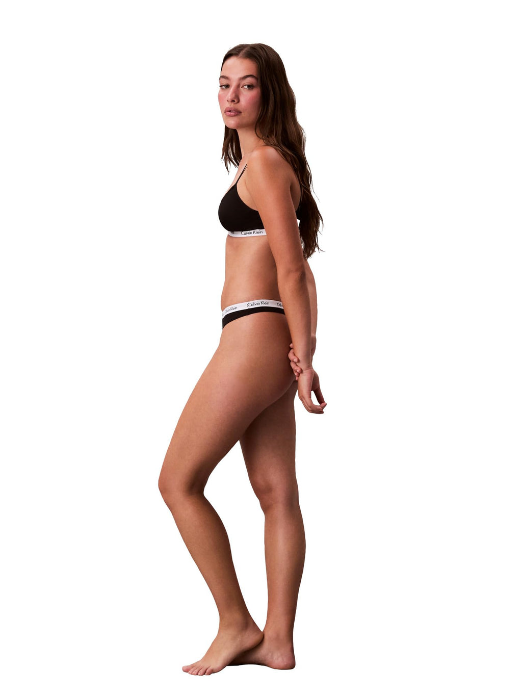 Calvin Klein Women's Carousel Logo Cotton Stretch Thong Panties, 3 Pack