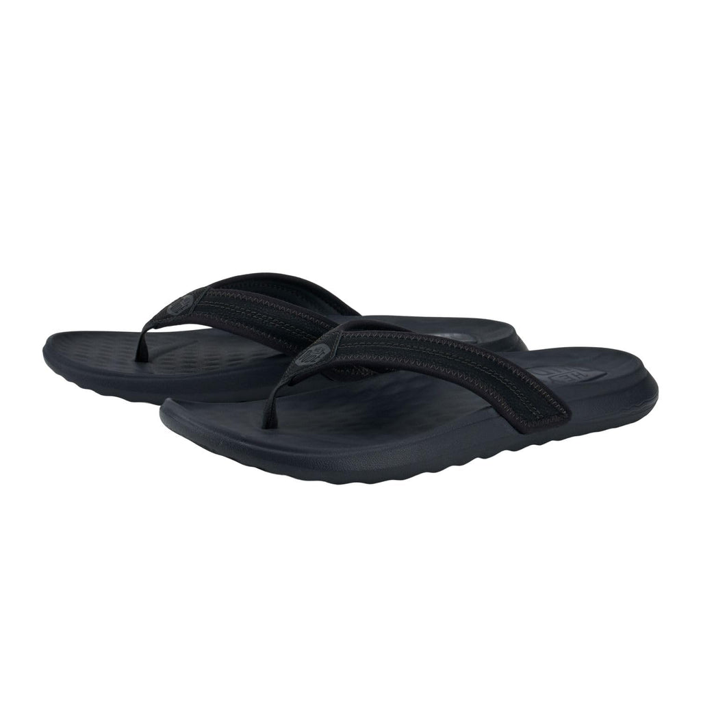 Hey Dude Men's Myers Flip Classic Black/Black | Men's Shoes | Men Slip-on Sandals | Comfortable & Light-Weight