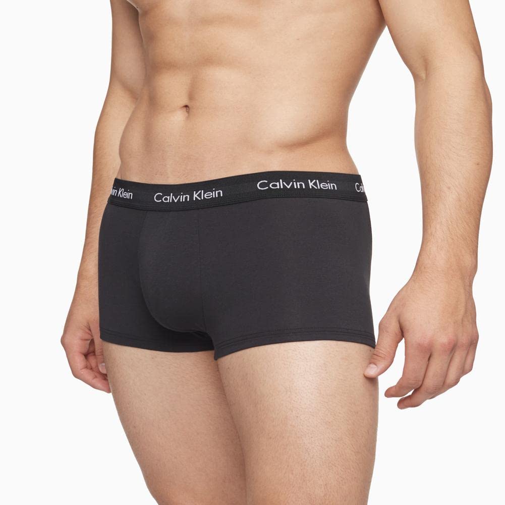 Calvin Klein Men's Cotton Stretch 3-Pack Low Rise Trunks
