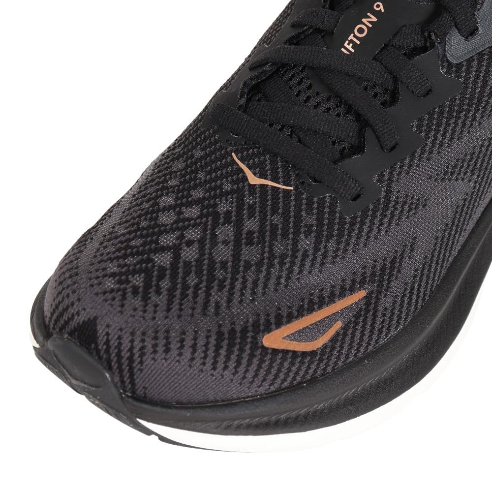 HOKA Women's Sneaker, Black Copper, 7.5
