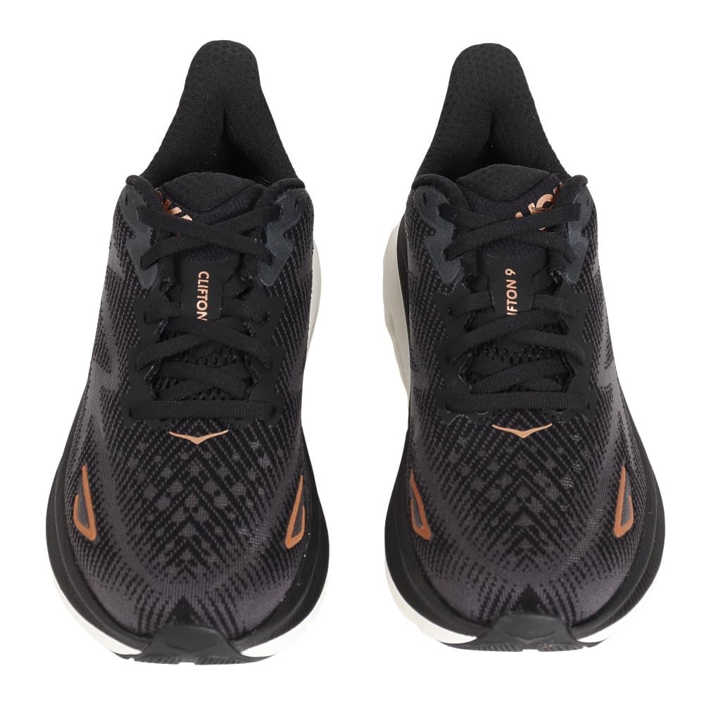 HOKA Women's Sneaker, Black Copper, 7.5