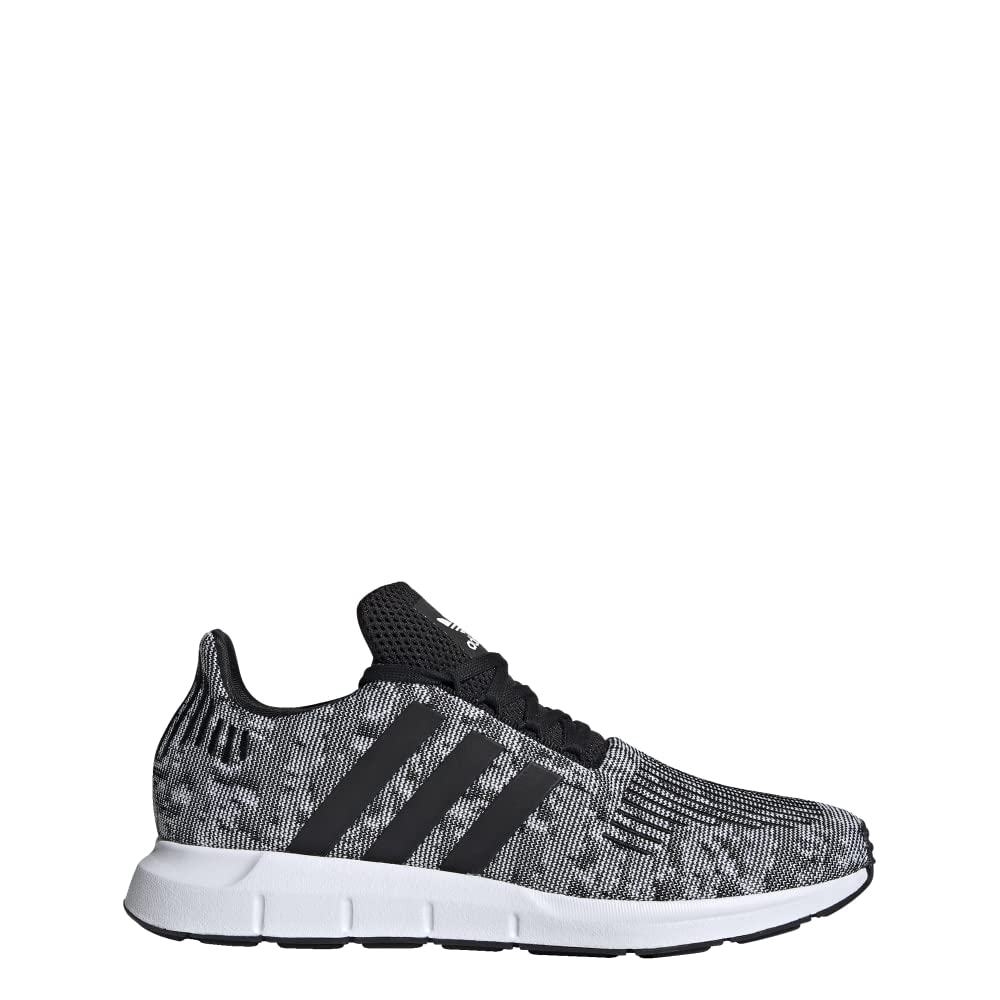 adidas Men's Swift Run Sneaker, Core White/Core White/Black, 10.5