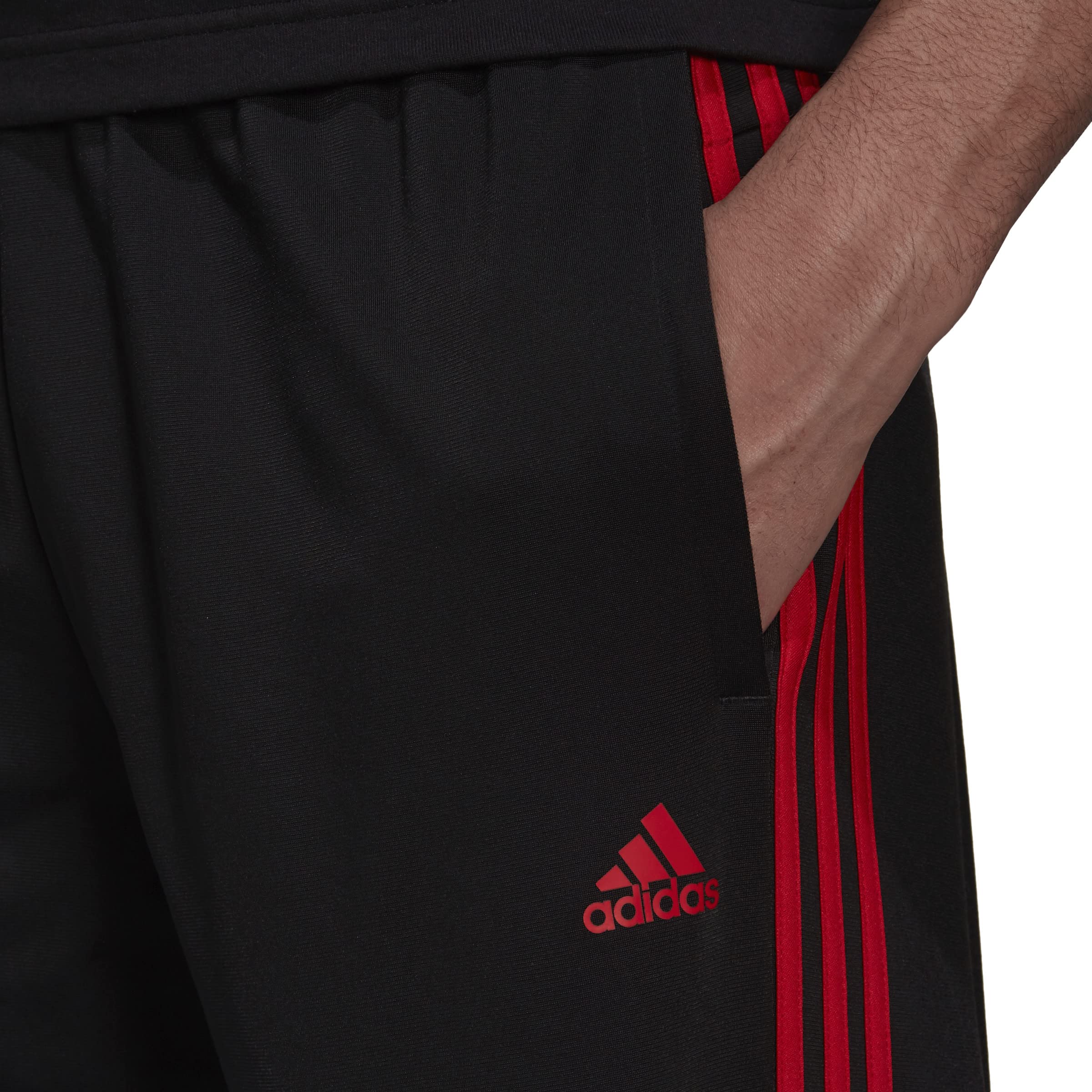adidas Men's Essentials Warm-up Open Hem 3-stripes Tracksuit Bottoms