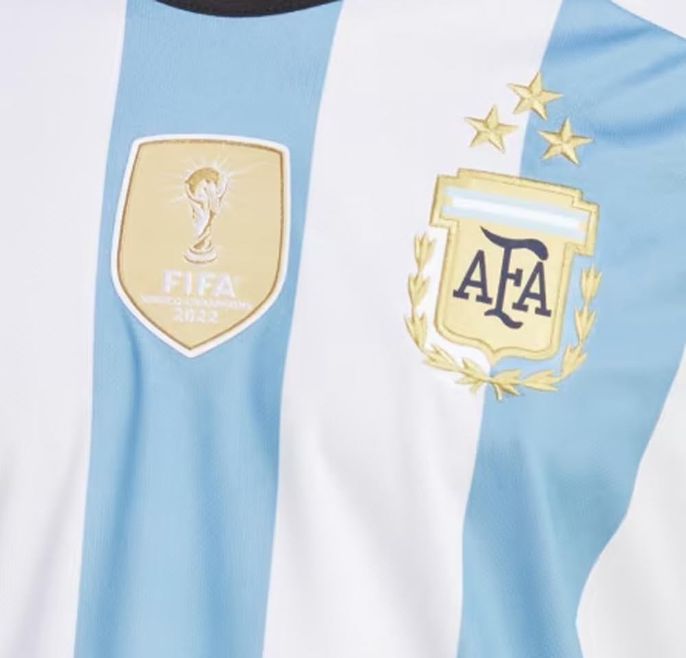 adidas Men's Soccer Argentina 3-Star Winners Home Jersey - Dress Like a Champion with Comfortable Fabric