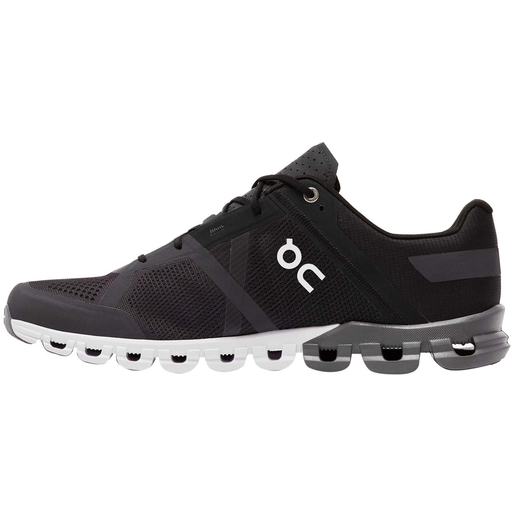 On Running Mens Cloudflow Mesh Black Asphalt Trainers 9 US