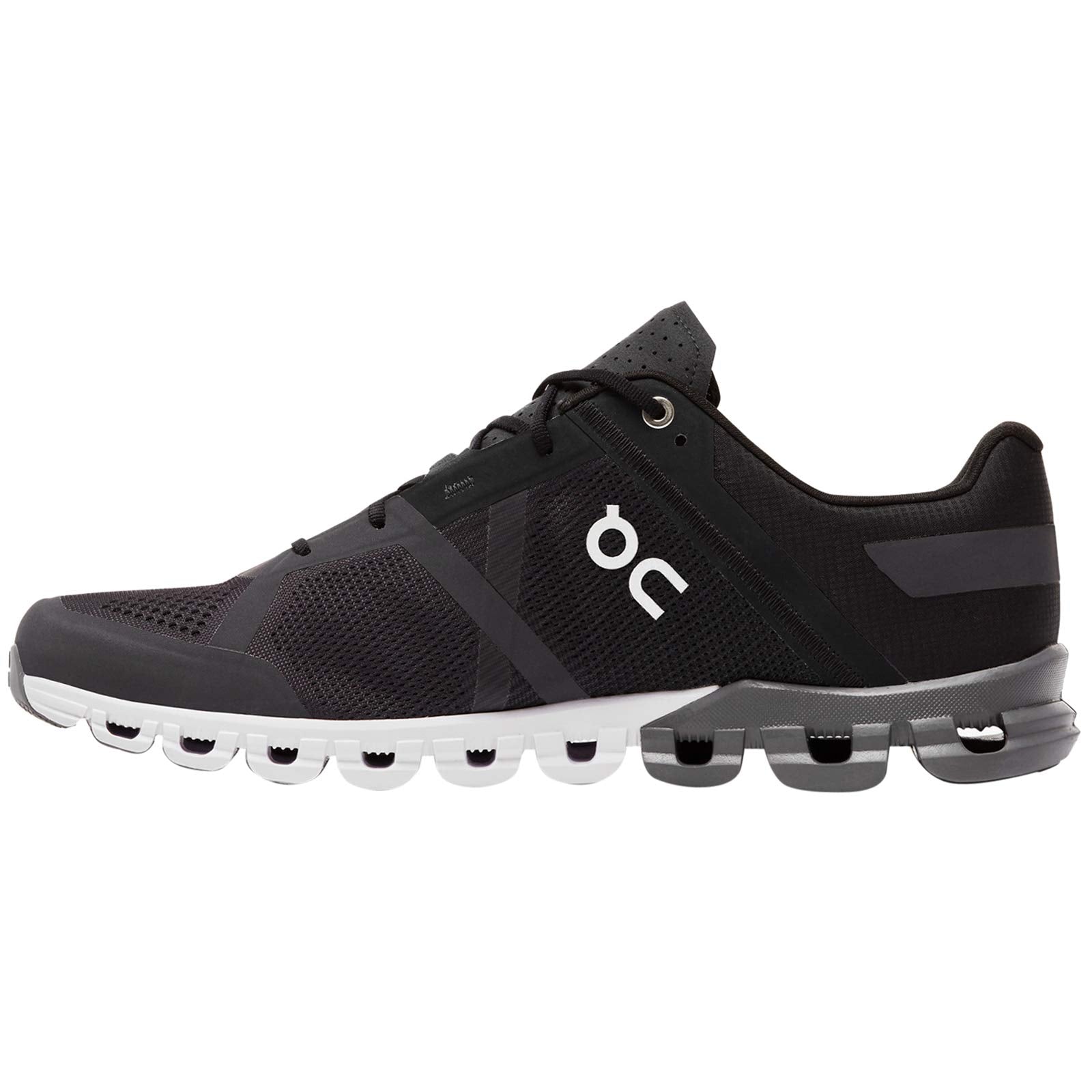 On Running Mens Cloudflow Mesh Black Asphalt Trainers 9 US