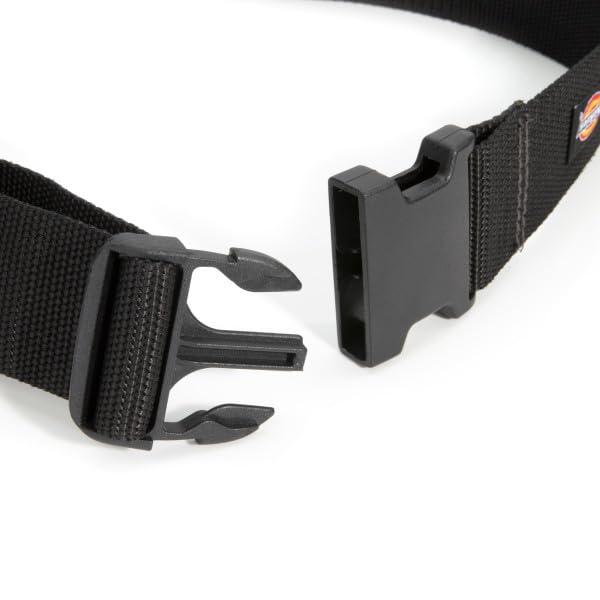 Dickies Heavy-Duty Work Belt, Holds Most Tool Belt Pouches and Duty Belt Clips for Woodworkers and Contractors, 2-inch Nylon Web, Adjustable