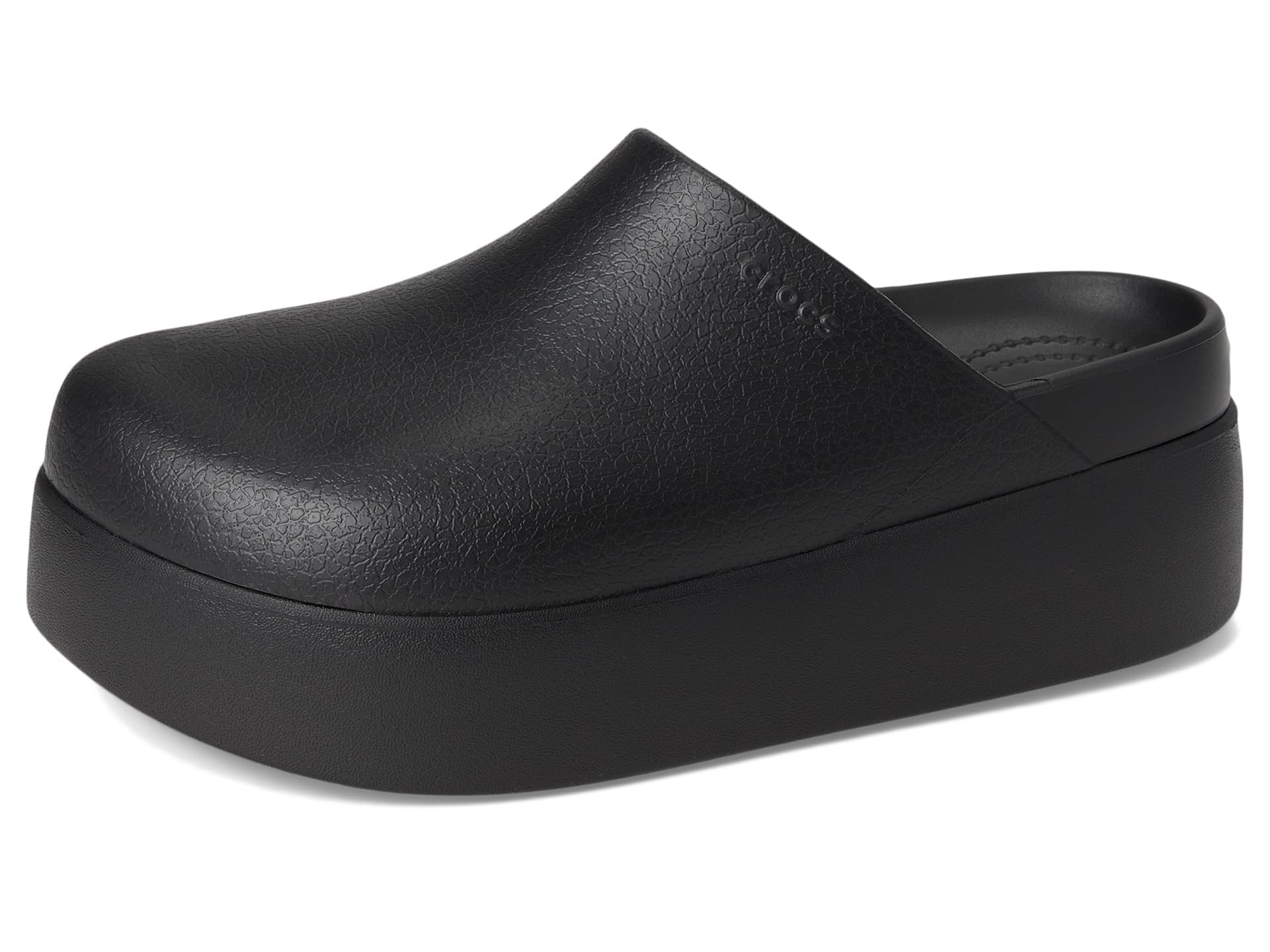 Crocs, Womens, Dylan Platform Clog, Mule Platform Shoes, Black, 7, M