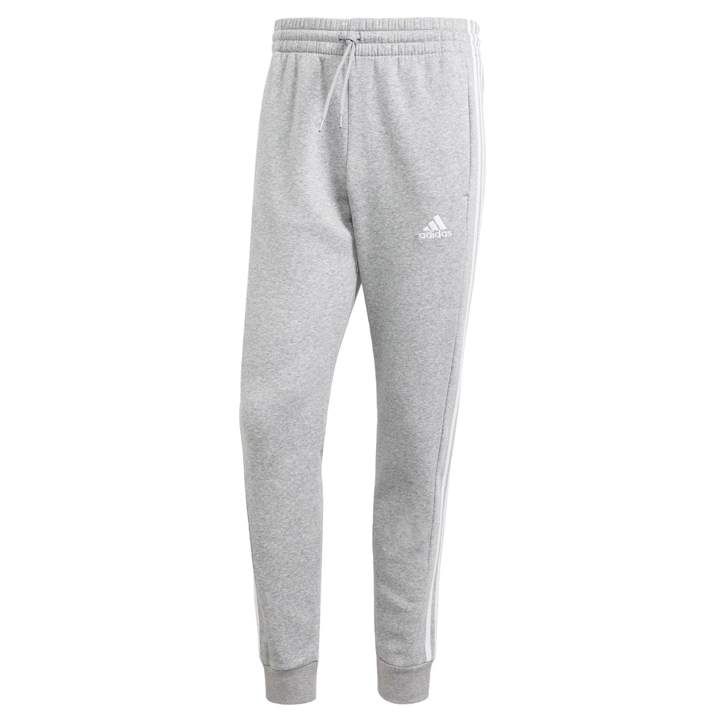 adidas Men's Essentials 3-Stripes Fleece Tapered Cuff Pants