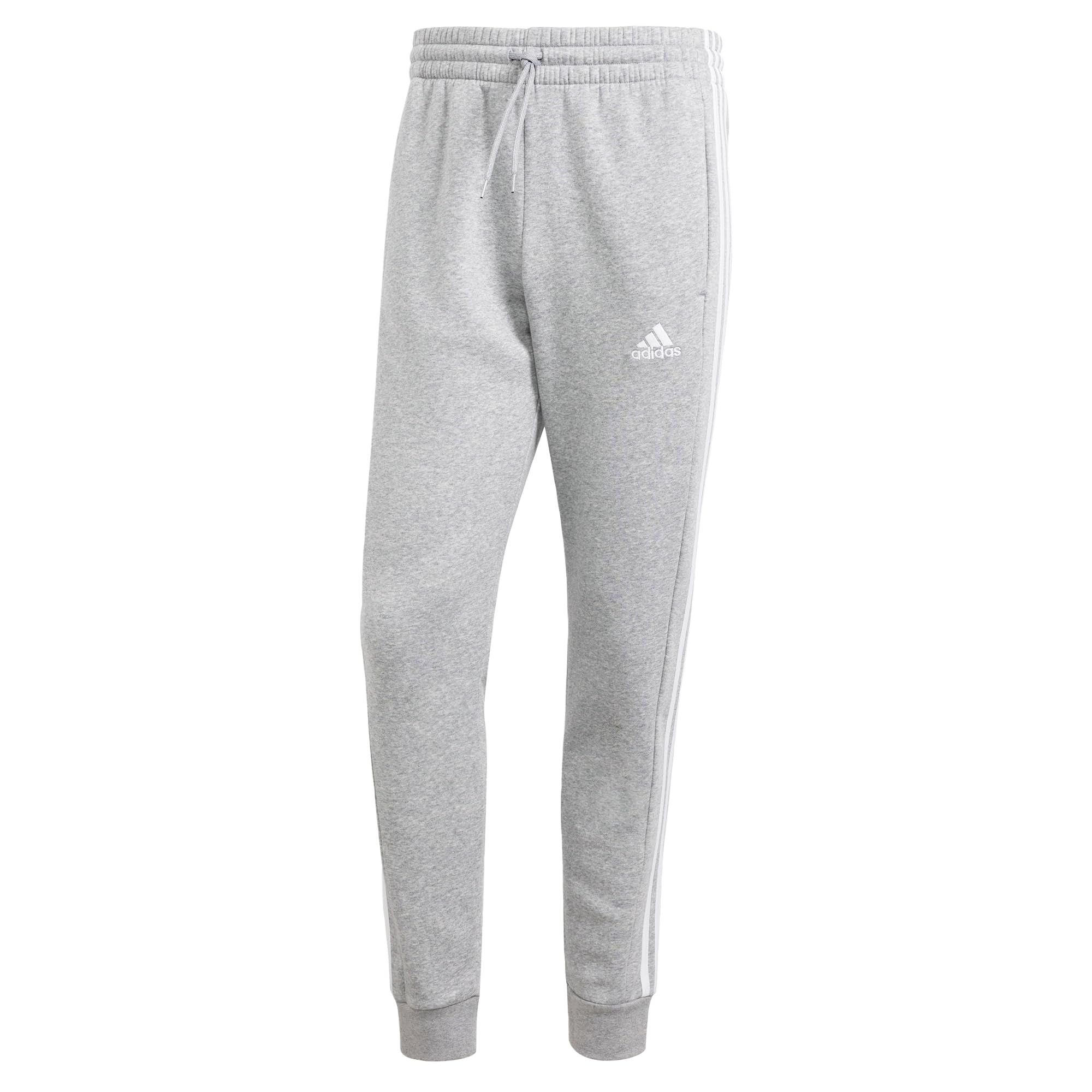adidas Men's Essentials 3-Stripes Fleece Tapered Cuff Pants