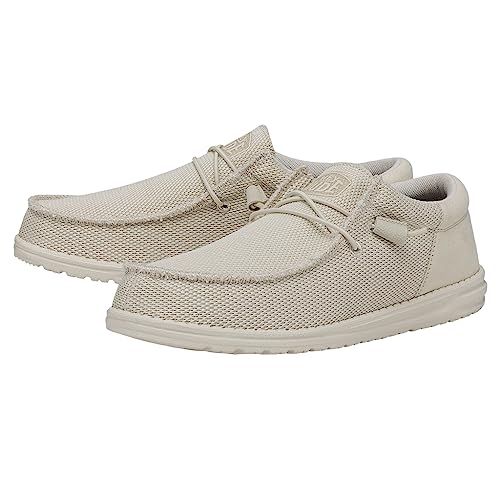 HEYDUDE Men's Wally Funk Mossy Oak Original Bottomland Camo | Men's Shoes | Men's Slip On Loafers | Comfortable & Light-Weight