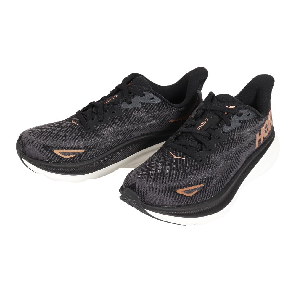 HOKA Women's Sneaker, Black Copper, 7.5