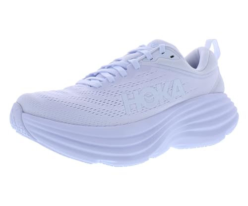 HOKA Bondi 8 Womens Shoes Size 9.5, Color: White/White