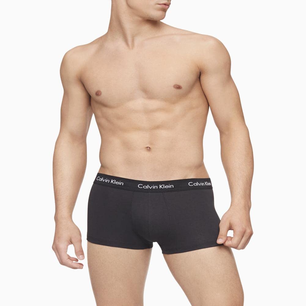 Calvin Klein Men's Cotton Stretch 3-Pack Low Rise Trunks