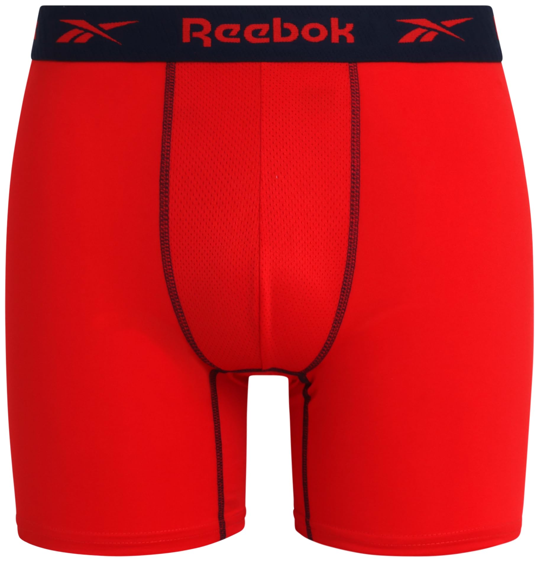 Reebok Mens Boxer Briefs - 4 Pack Stretch Performance Moisture Wicking Mens Underwear Boxers with Contour Pouch (Sizes: S-XL)