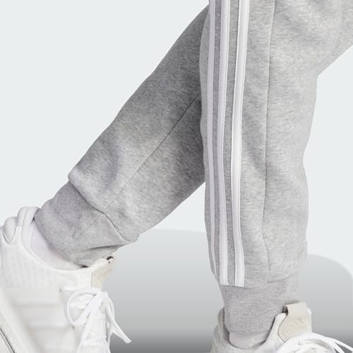 adidas Men's Essentials 3-Stripes Fleece Tapered Cuff Pants