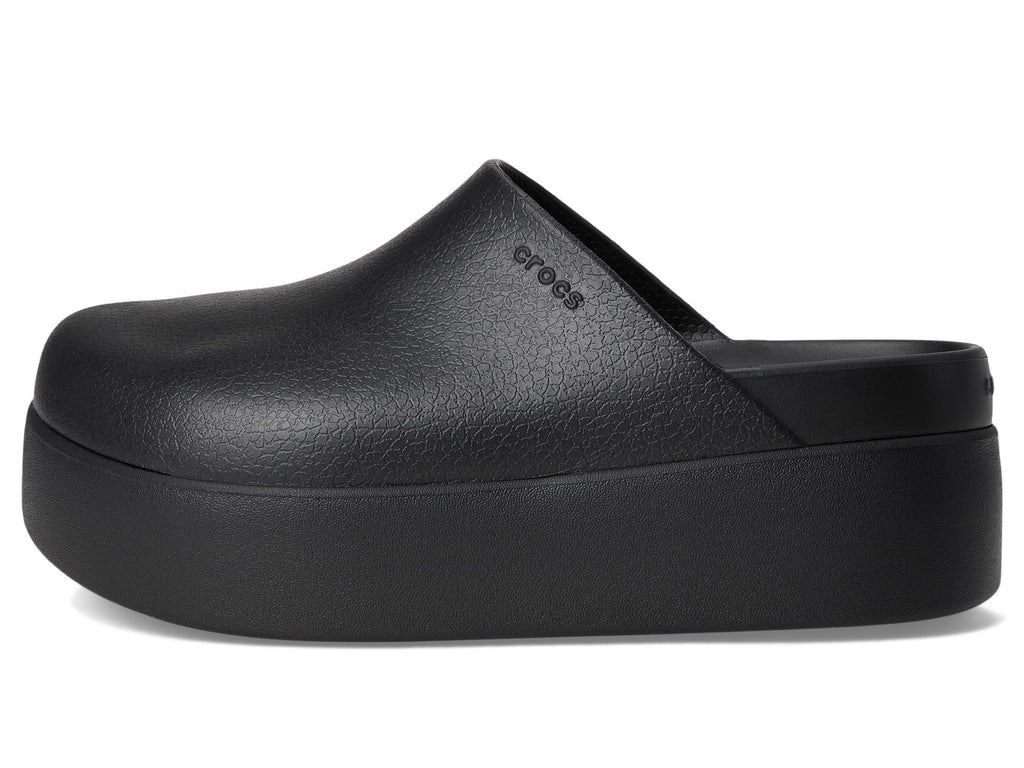 Crocs, Womens, Dylan Platform Clog, Mule Platform Shoes, Black, 6, M