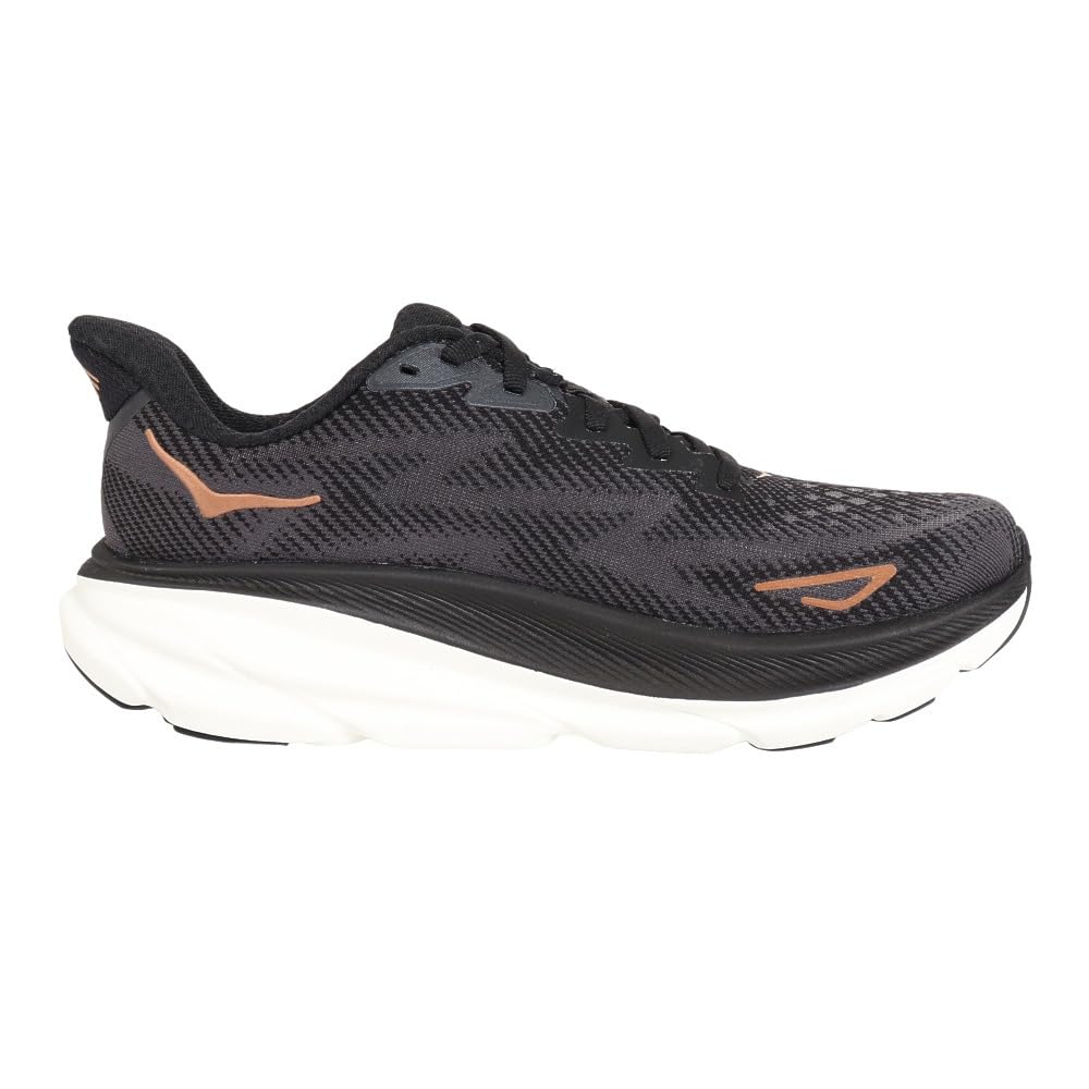 HOKA Women's Sneaker, Black Copper, 7.5