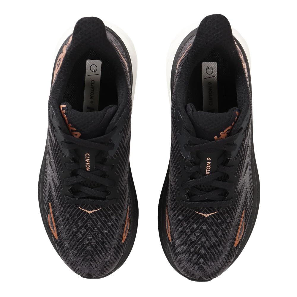 HOKA Women's Sneaker, Black Copper, 7.5