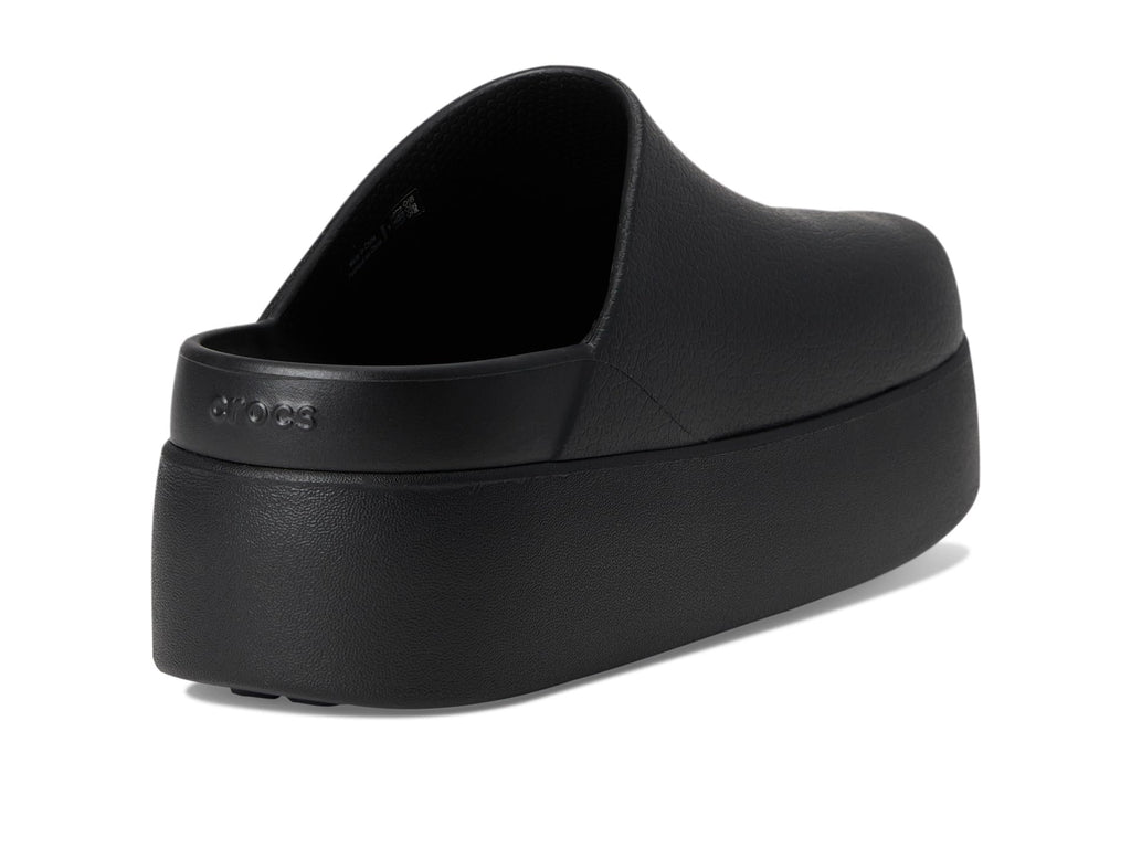 Crocs, Womens, Dylan Platform Clog, Mule Platform Shoes, Black, 8, M