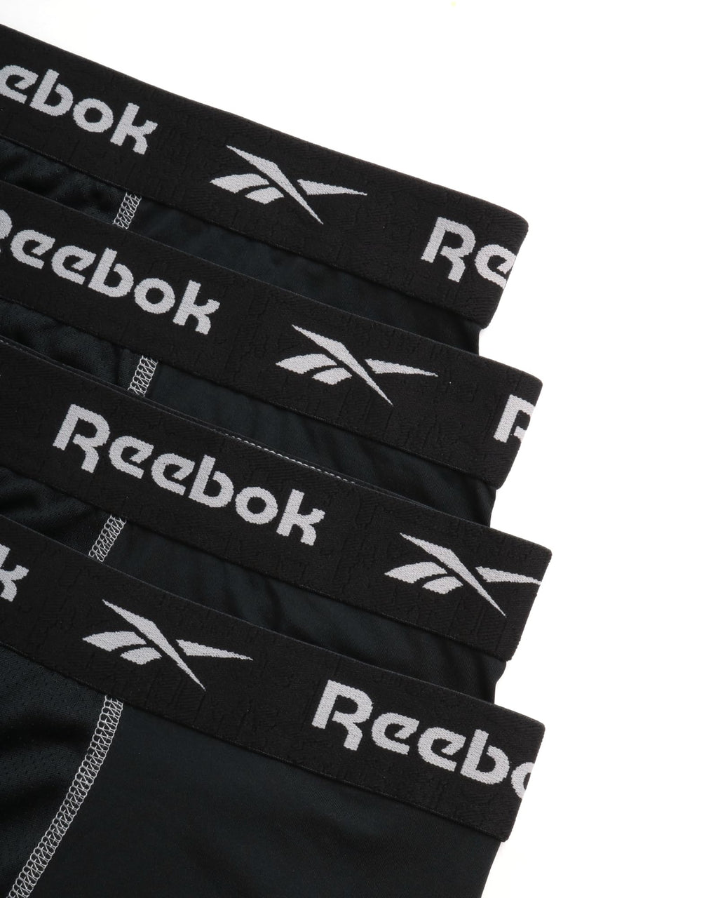 Reebok Mens Boxer Briefs - 4 Pack Stretch Performance Moisture Wicking Mens Underwear Boxers with Contour Pouch (Sizes: S-XL)