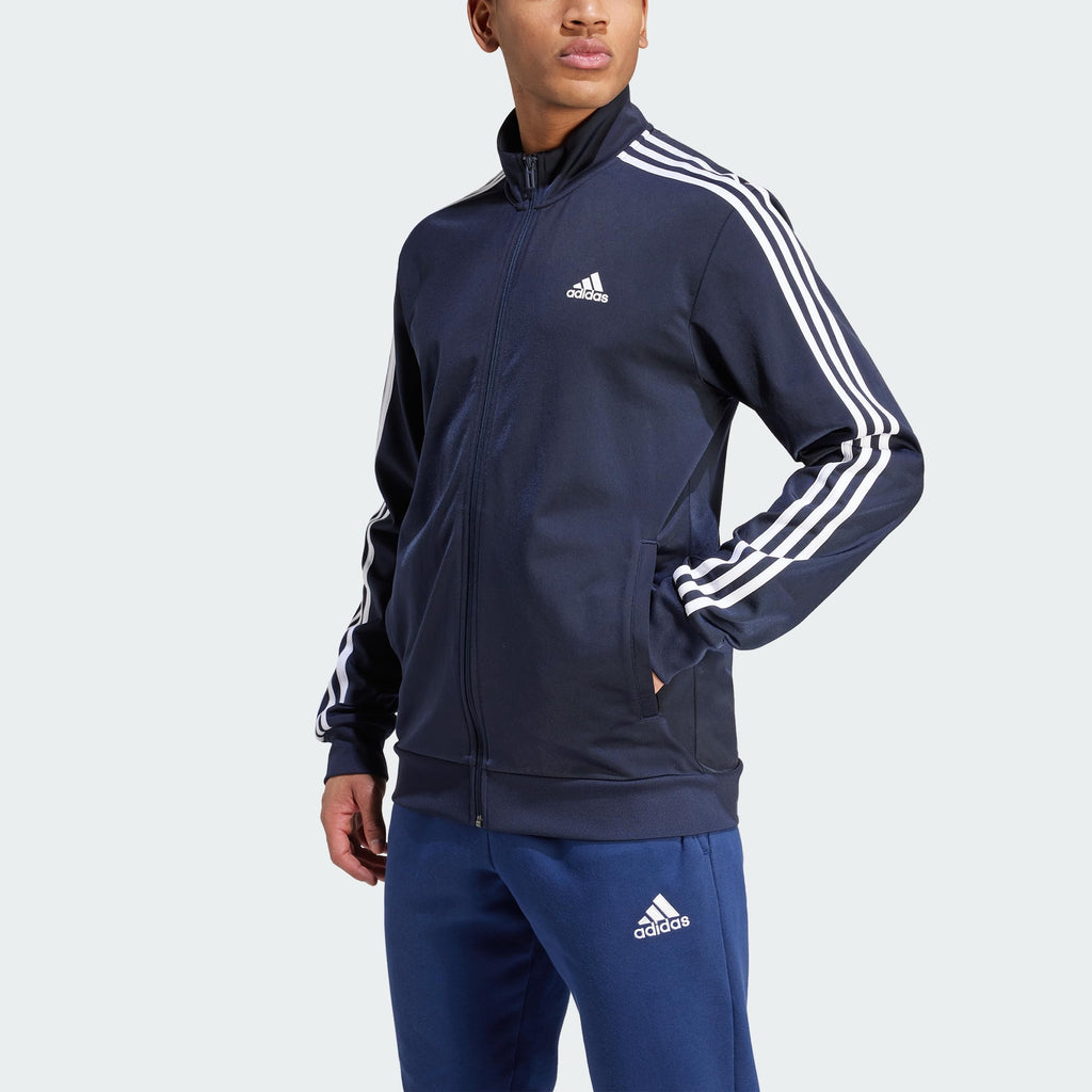 adidas Men's Essentials Warm-up 3-stripes Track Top